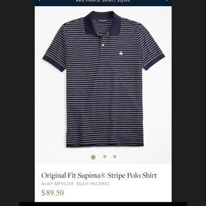 Brooks Brothers Original Supima Striped Polo Shirt